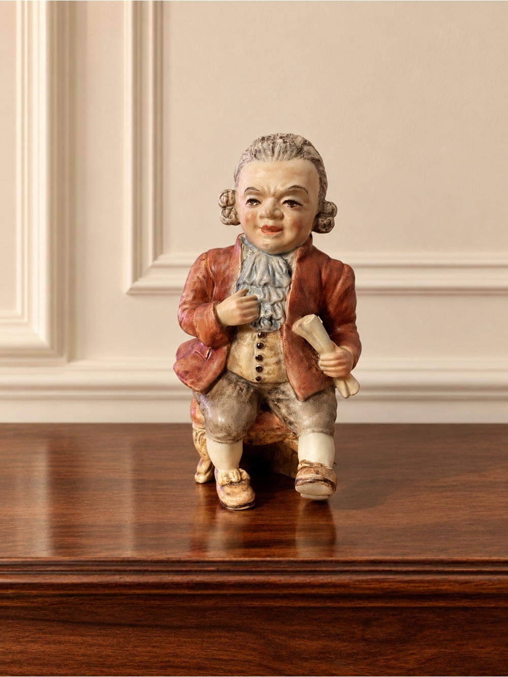 Vintage Murmac Italy Seated Gentleman Figurine #302 – 9”
